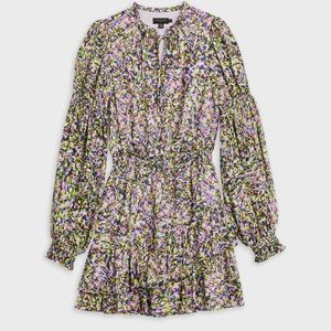 Ted Baker Karlie Tiered Mini Dress with Smock
Detailing